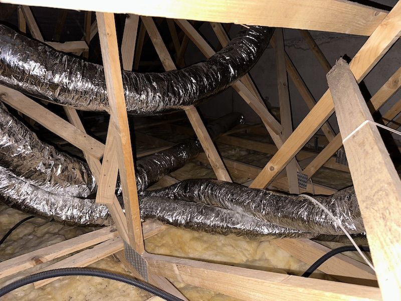 Recherche de fuite Capbreton – gaines de ventilation dans les combles