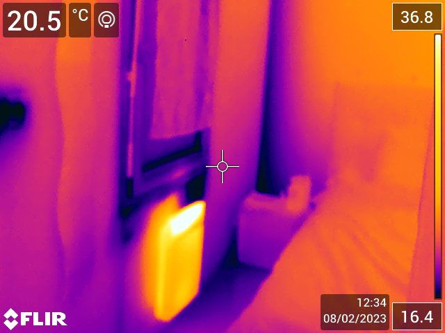 Recherche de fuite Tarnos – caméra thermique sur radiateur
